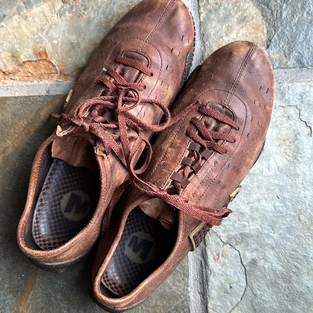 merrell brown leather boots